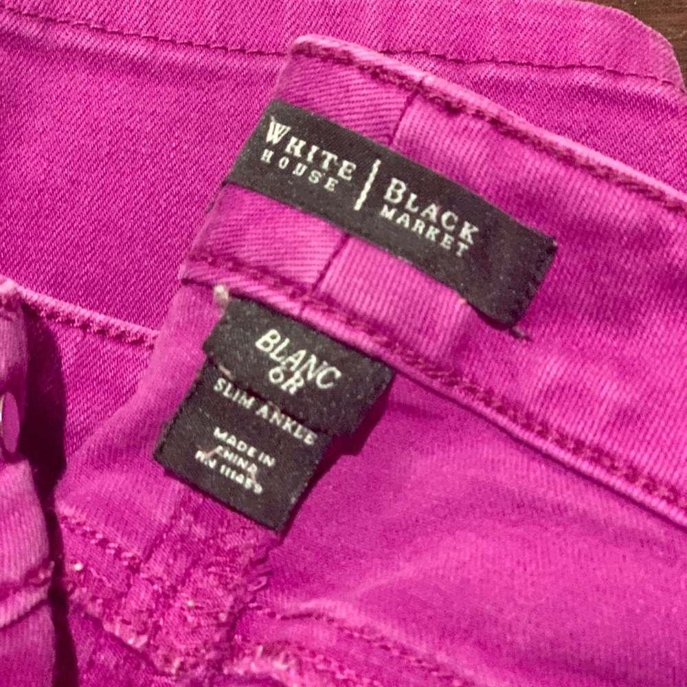 White House Black Market Women's Skinny Jeans - Pink